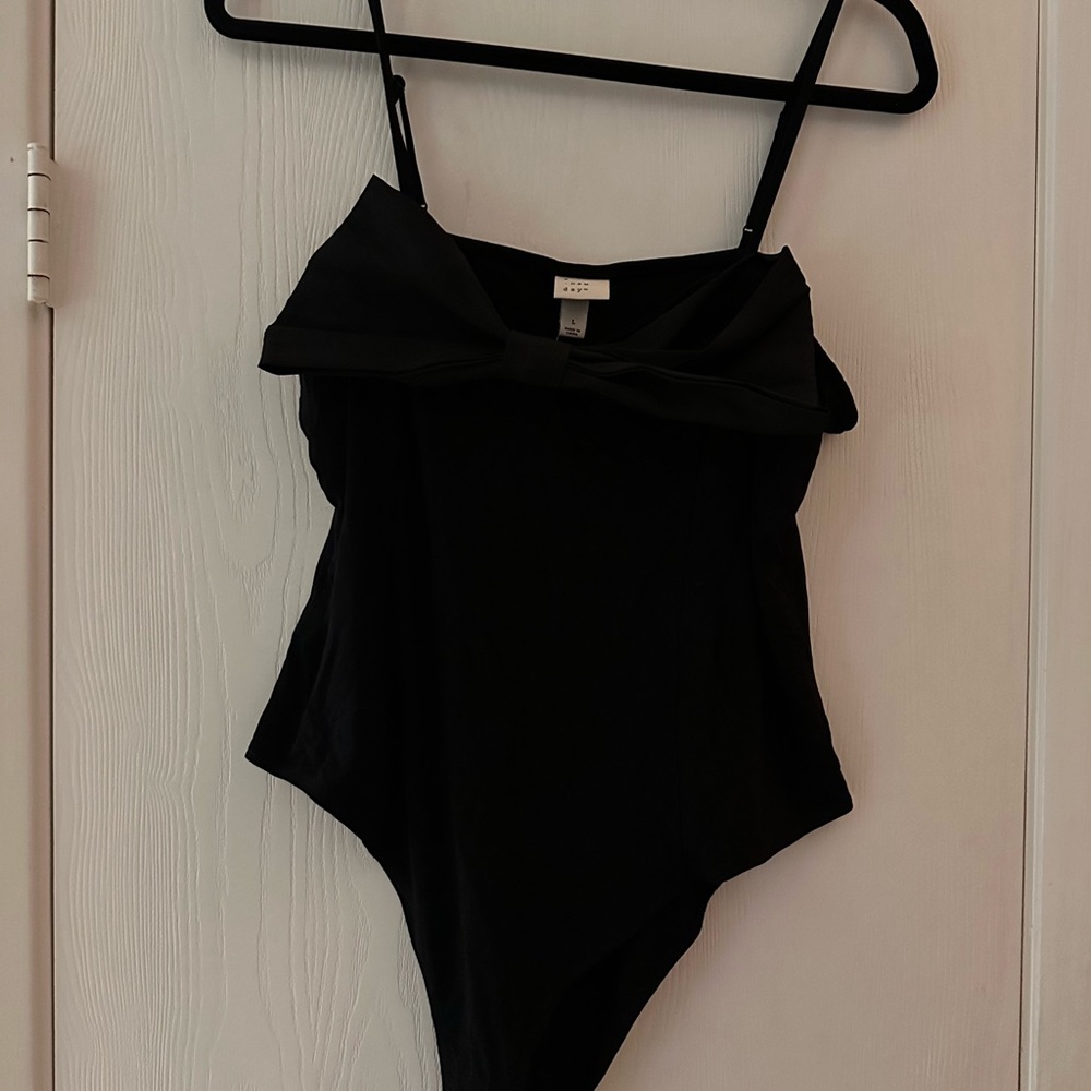 A New Day Black Bow Detail Bodysuit